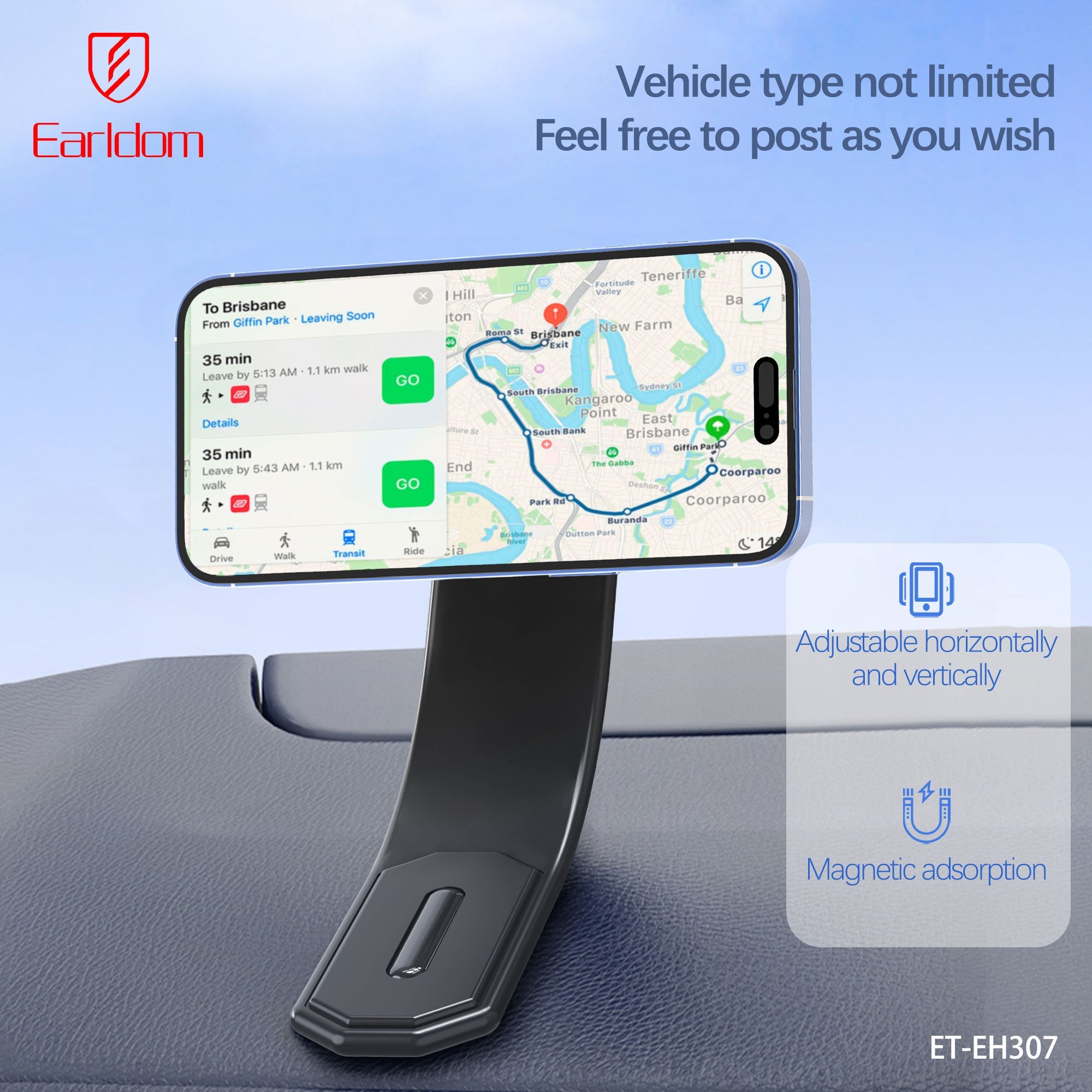 Dashboard behind the vehicle screen Magnet holder Dashboard behind the vehicle screen Magnet holder